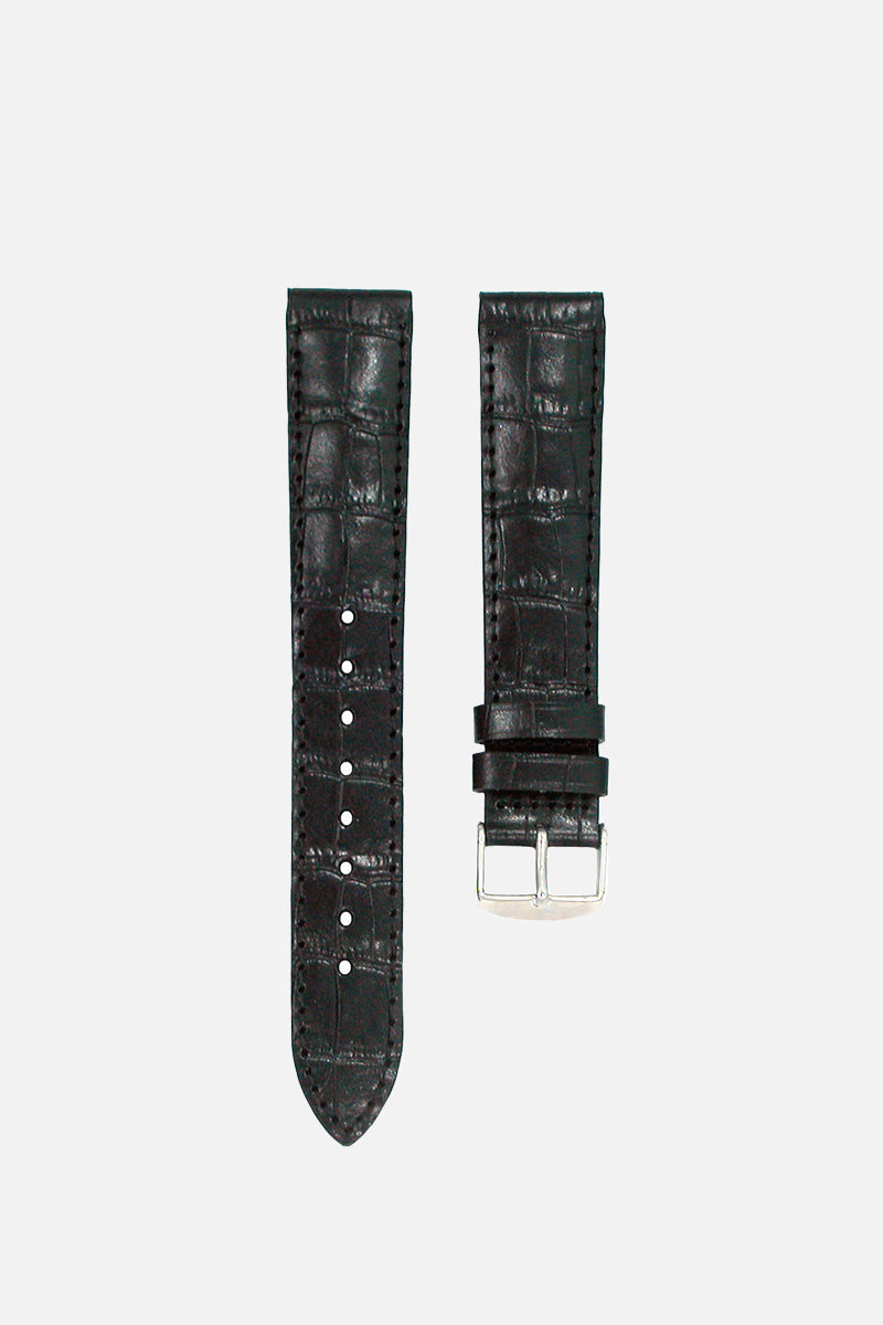 Black Gator Calf Band (18mm)