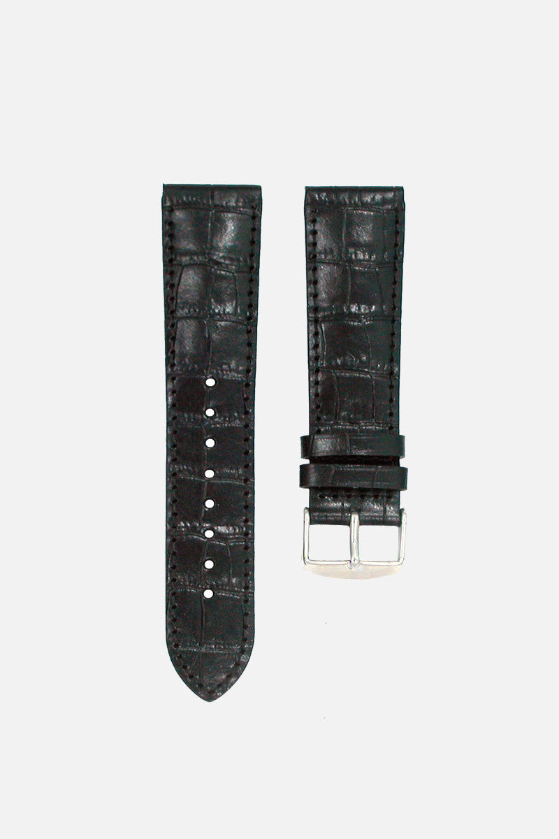 Black Gator Calf Band (22mm)