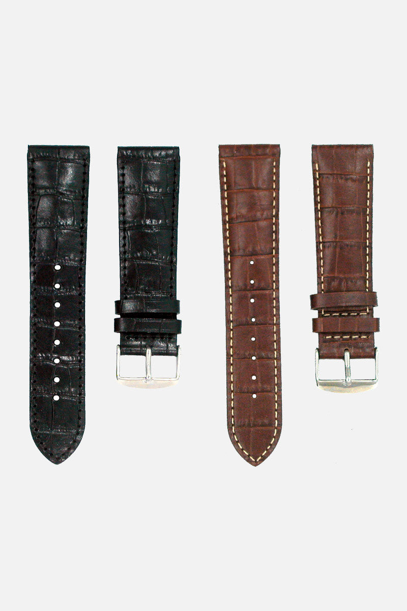Black & Brown Double Set (2 Bands, 22mm)