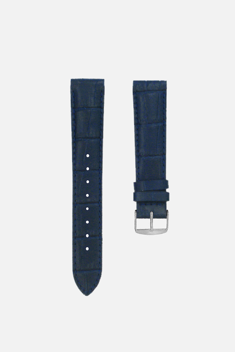 Midnight Blue Gator Calf Band (18mm)