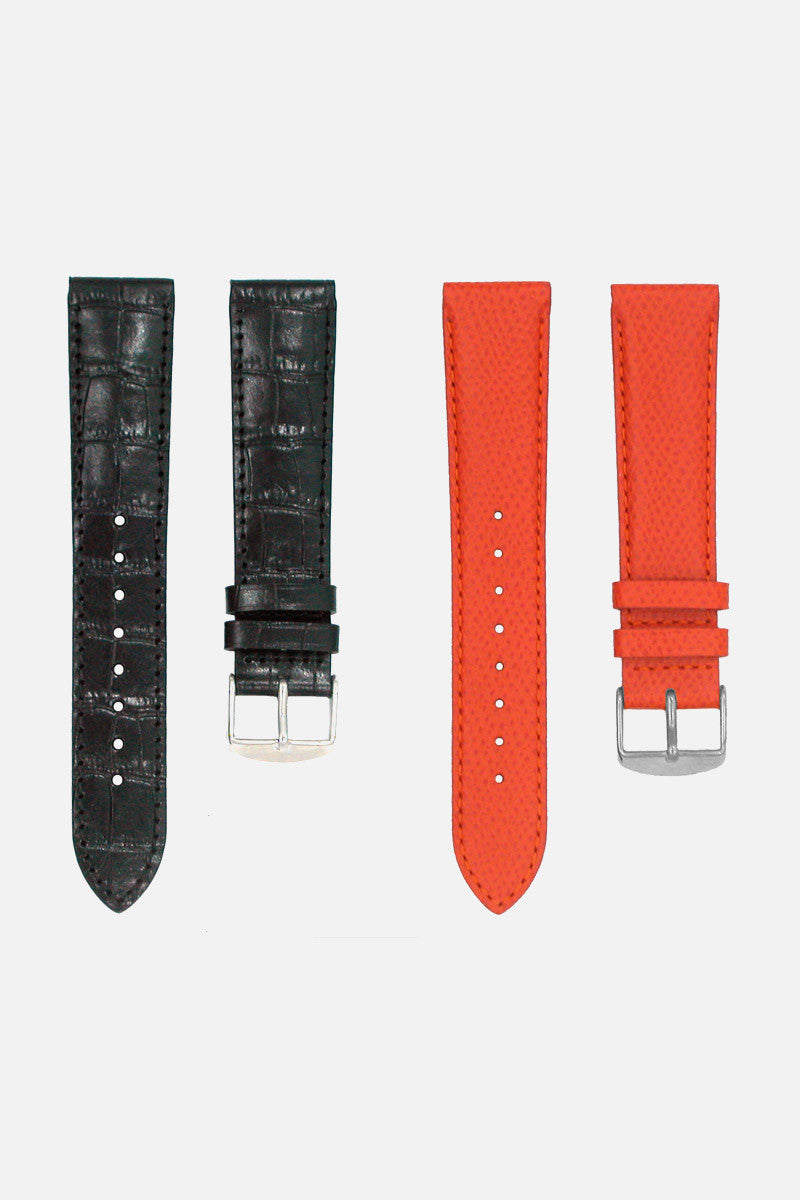 Black & Orange Double Set (2 Bands, 20mm)